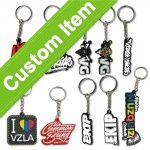 Custom Soft Plastic Pvc Key Holder Chain Personalised Logo Fashion Keychains